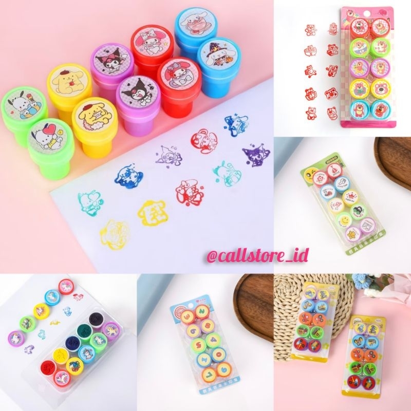 

STEMPEL ANAK WARNA WARNI / STEMPEL ANEKA KARAKTER / STEMPEL SANRIO / STEMPEL WARNA WARNI