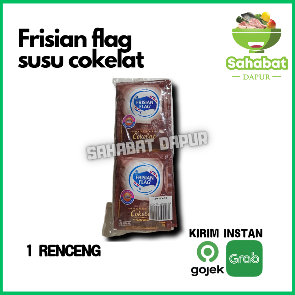 

Susu Frisian Flag Coklat 6pcs / Susu bendera 40g Sachet - Sahabatdapur