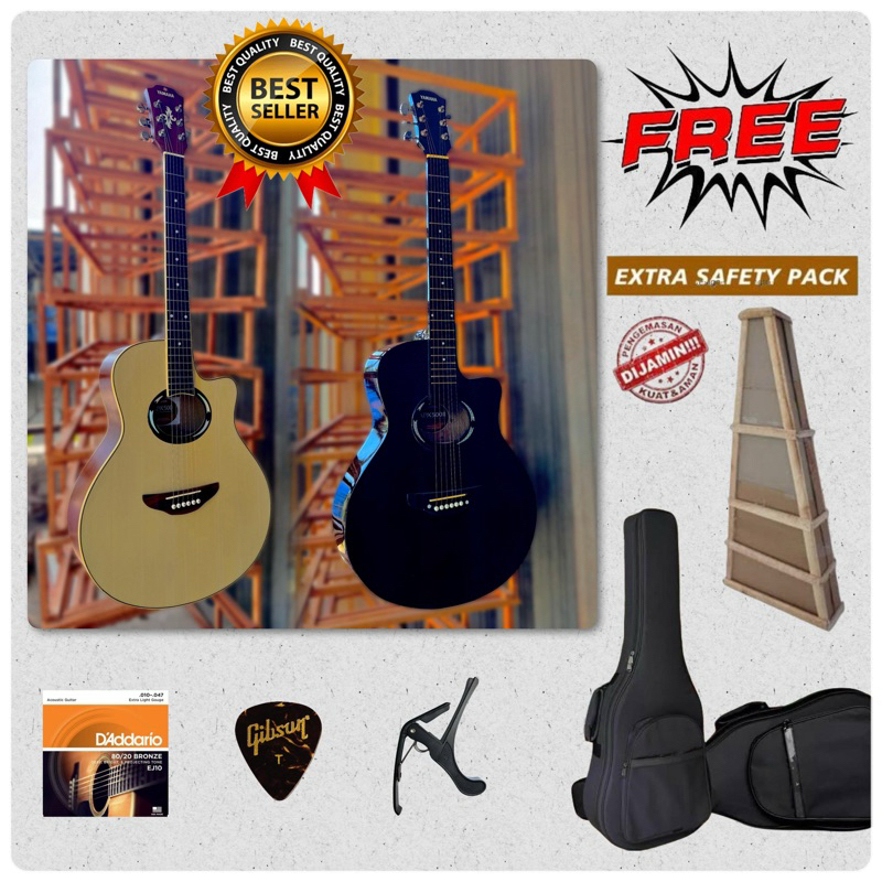 Gitar Yamaha Apx tanam besi / Gitar Yamaha tanam besi / Gitar yamaha pemula / Gitar Yamaha