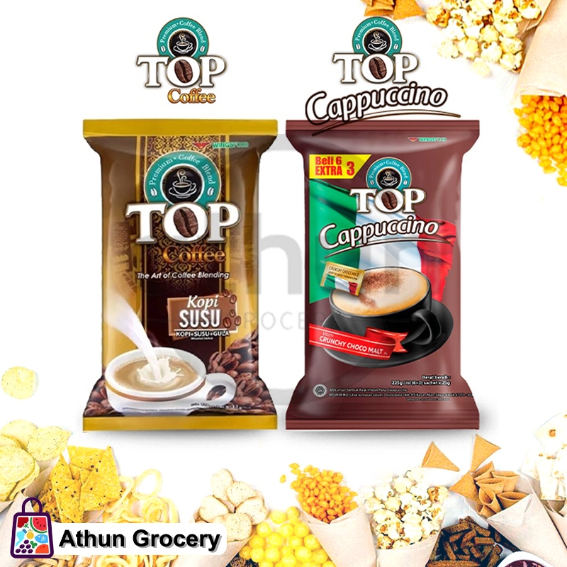 

Top Coffee Kopi Susu & Cappuccino Sachet