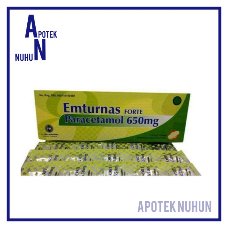 Emturnas Forte Strip 10 Kaplet Obat Ini Dapat Digunakan Untuk Meredakan Sakit