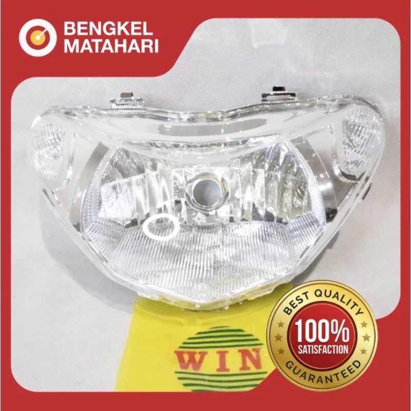 lampu depan mio smile merk win reflektor mio smile 2008-2012