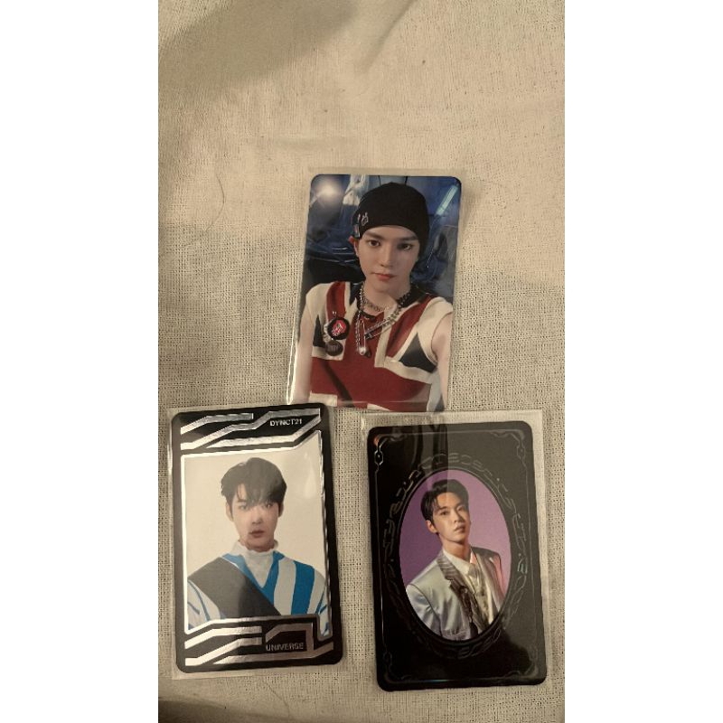 photocard official nct taeyong, yb + uc nct doyoung