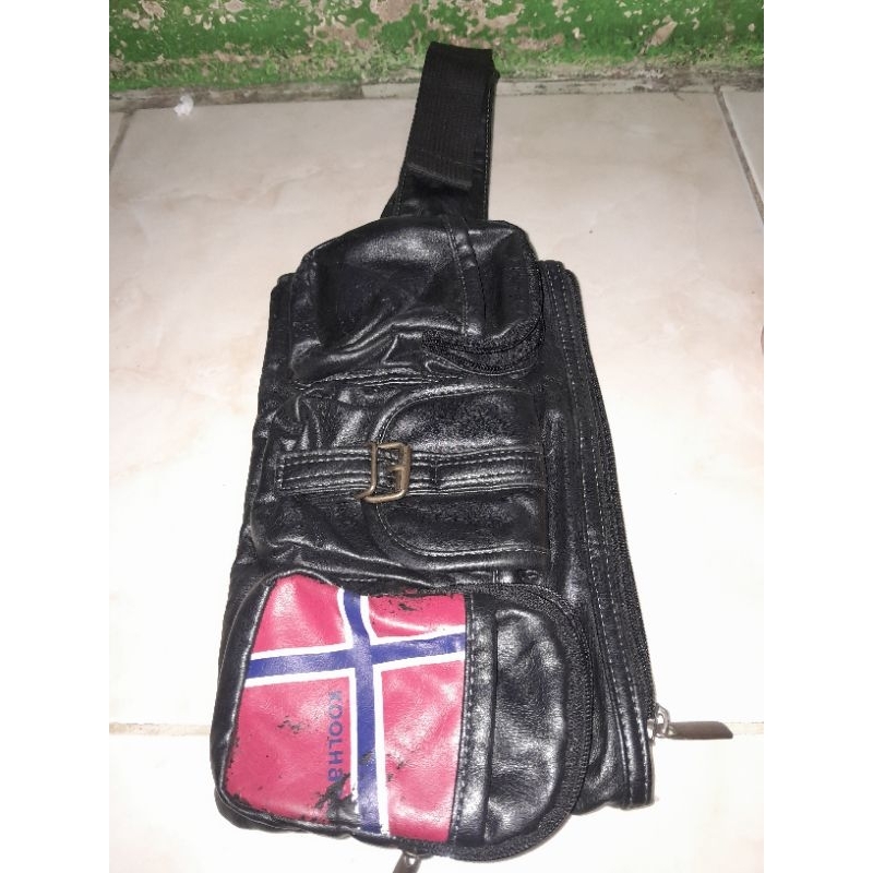 waist bag wb kulit sintetis preloved