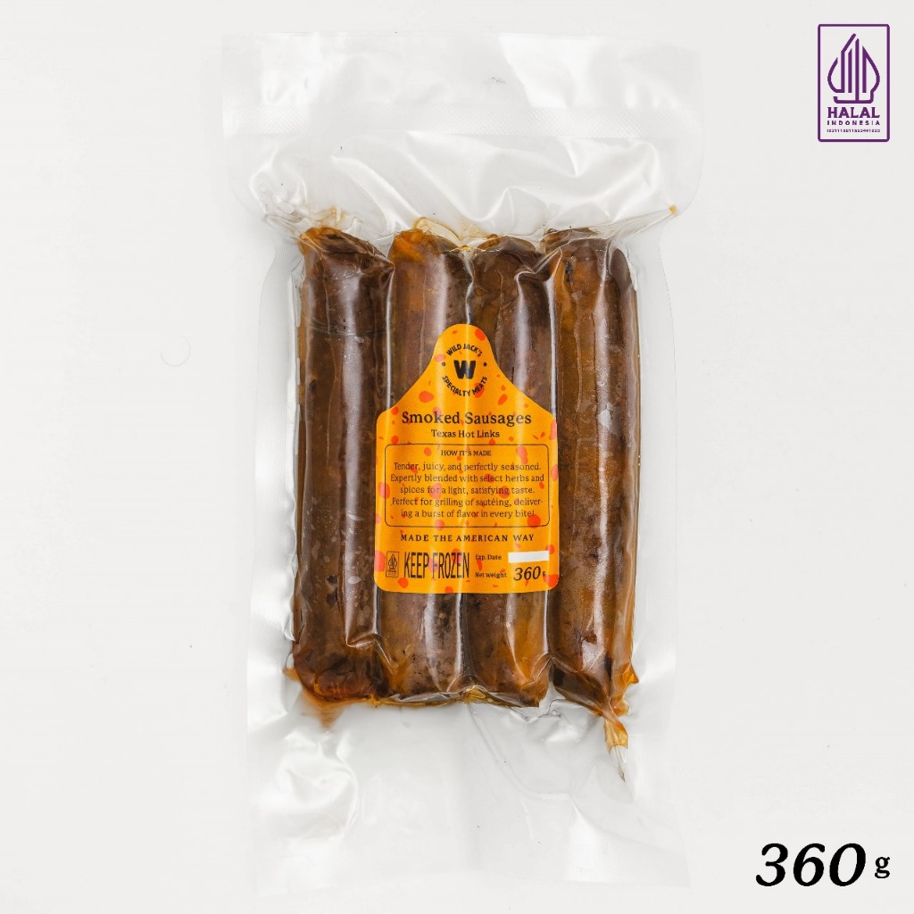 

Smoked Sausage - Texas Hot Links / Premium Beef Sausage / Sosis Daging Sapi Premium