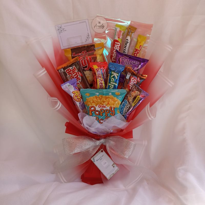 

Buket Snack Hadiah wisuda kado murah