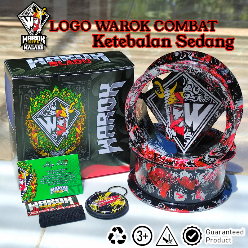 Bladu/Gulungan Warok Motif Logo Warok Combat Ketebalan Sedang (Gratis Tambah Nama Max 7)