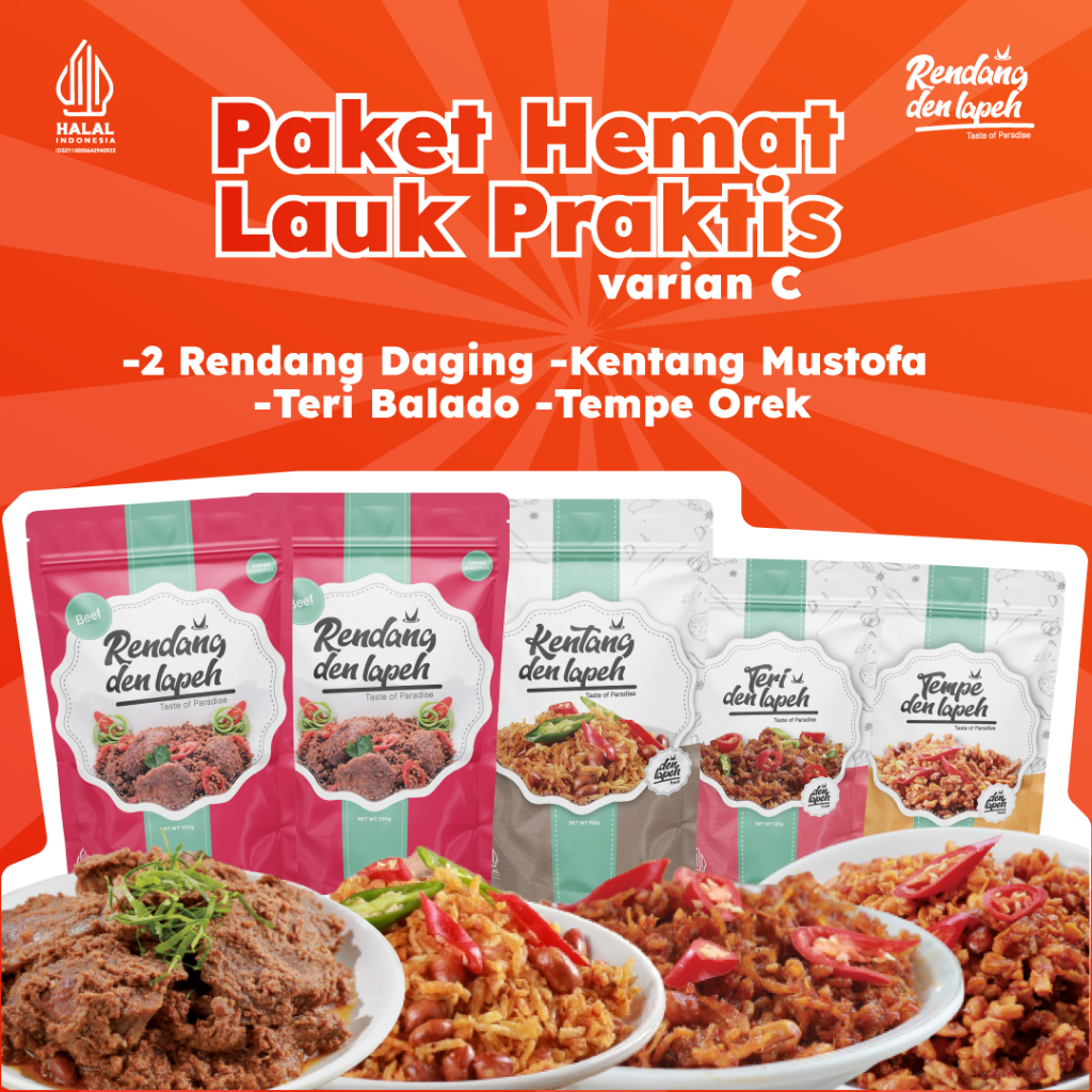 

PAKET HEMAT RENDANG DAN LAUK PAUK SIAP SAJI SPESIAL BEST SELLER