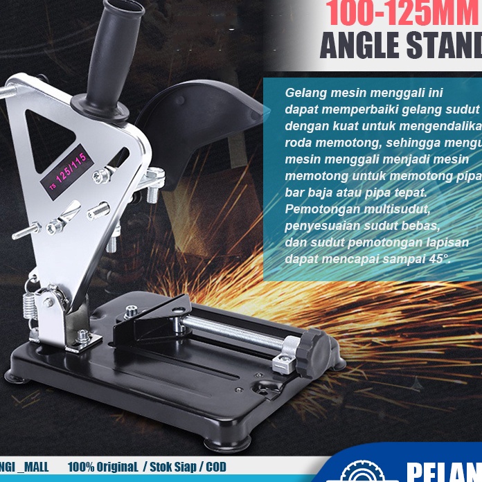 Potongan COD1125MM Angle Stand Grinder Stand Gerinda Tangan Dudukan Gurinda Stand Gerinda Penyangga 