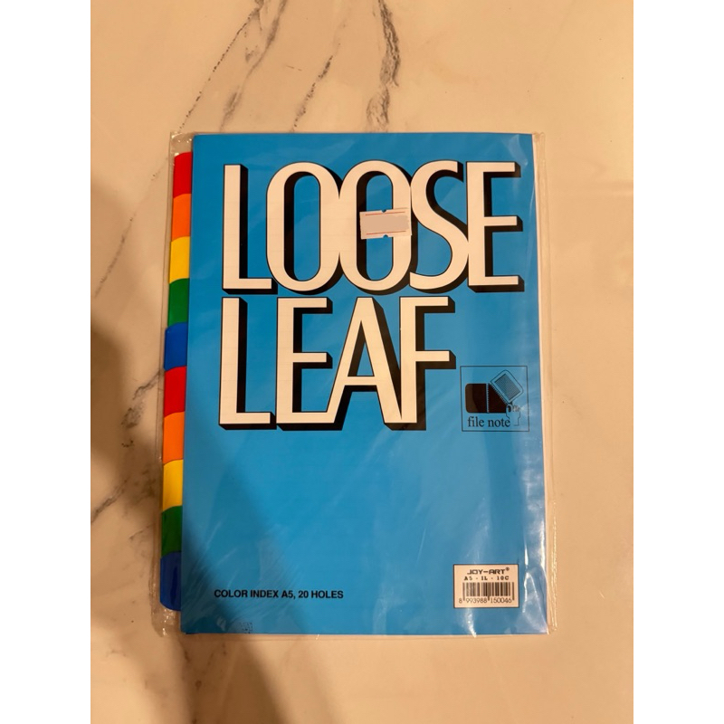 

Index Loose Leaf Pembatas Kertas Binder Warna