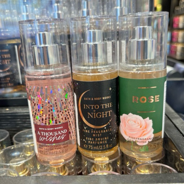 Bath & Body Works In The Stars Body Mist travel size / into the night bbw / a thousand wishes bbw / 
