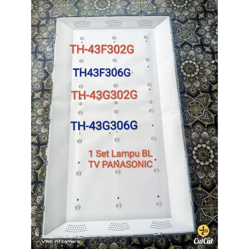 Lampu BL BeigLeig TV Panasonic th43f302g th43f306g th43g302g th43g306g 43f302g 42g302g 43f306g 43g30