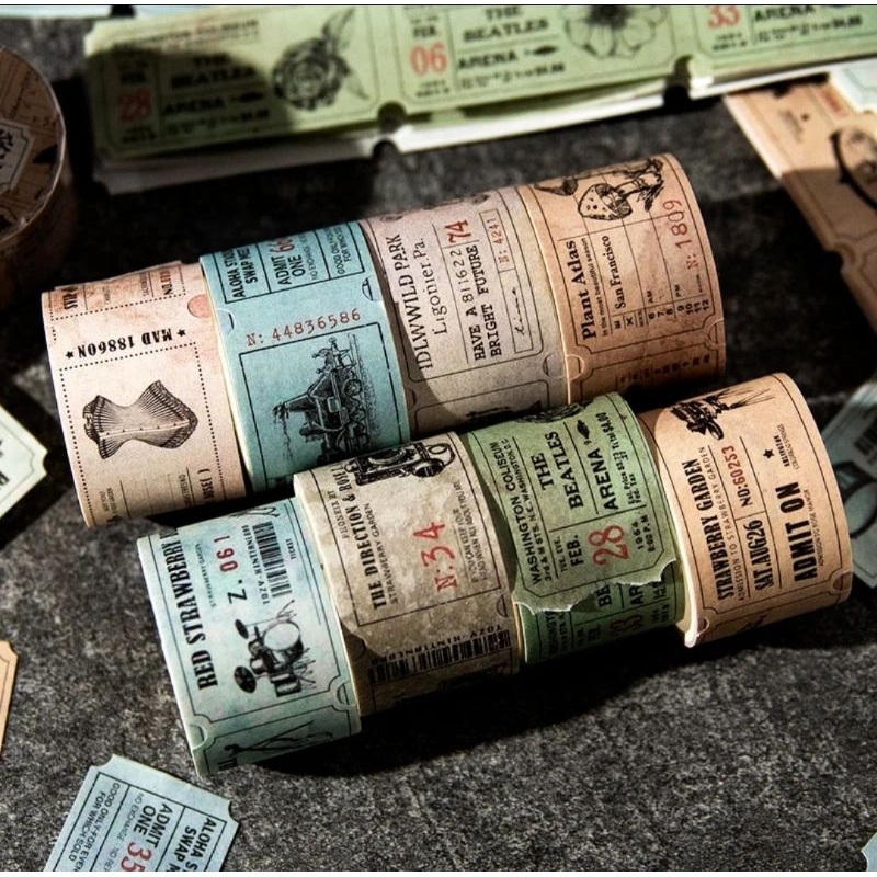 

HI530 Washi Tape 3m Holiday Coupon Untuk DIY Catatan Travel Liburan