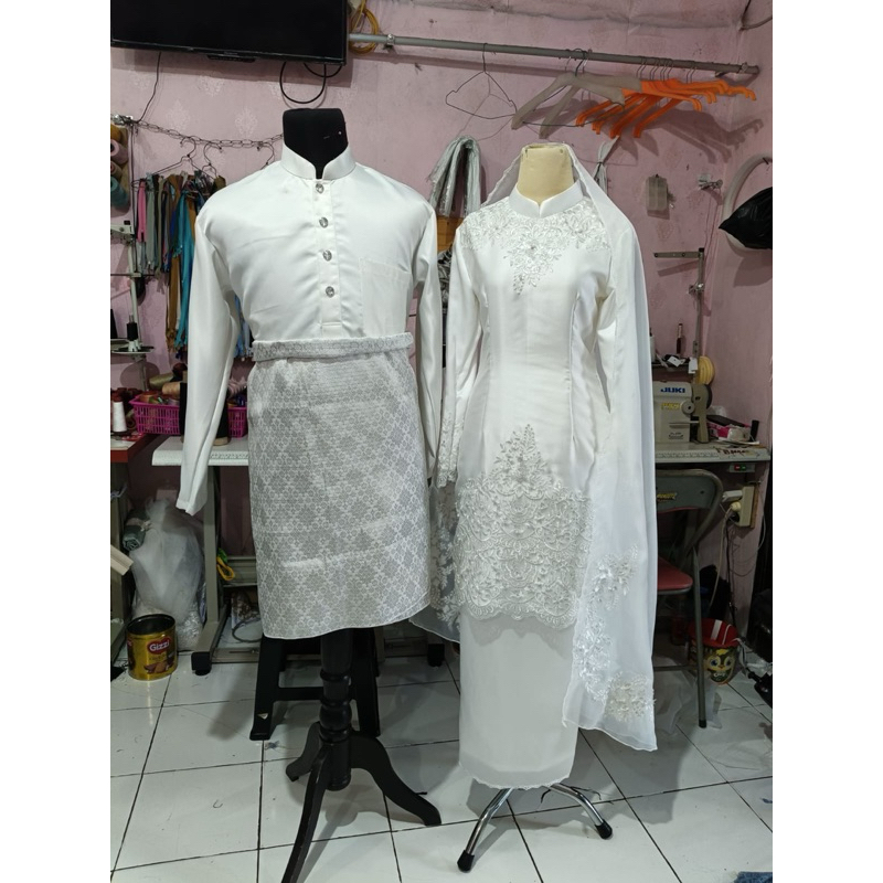 gaun pengantin muslimah Malaysia gaun walimah gaun akad wedding dress
