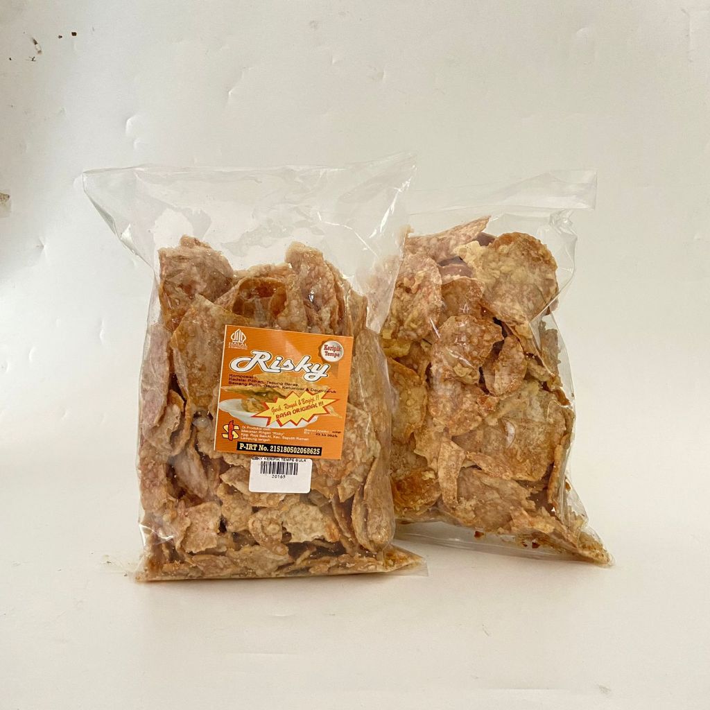 

Keripik Tempe Bulat Risky 400gram