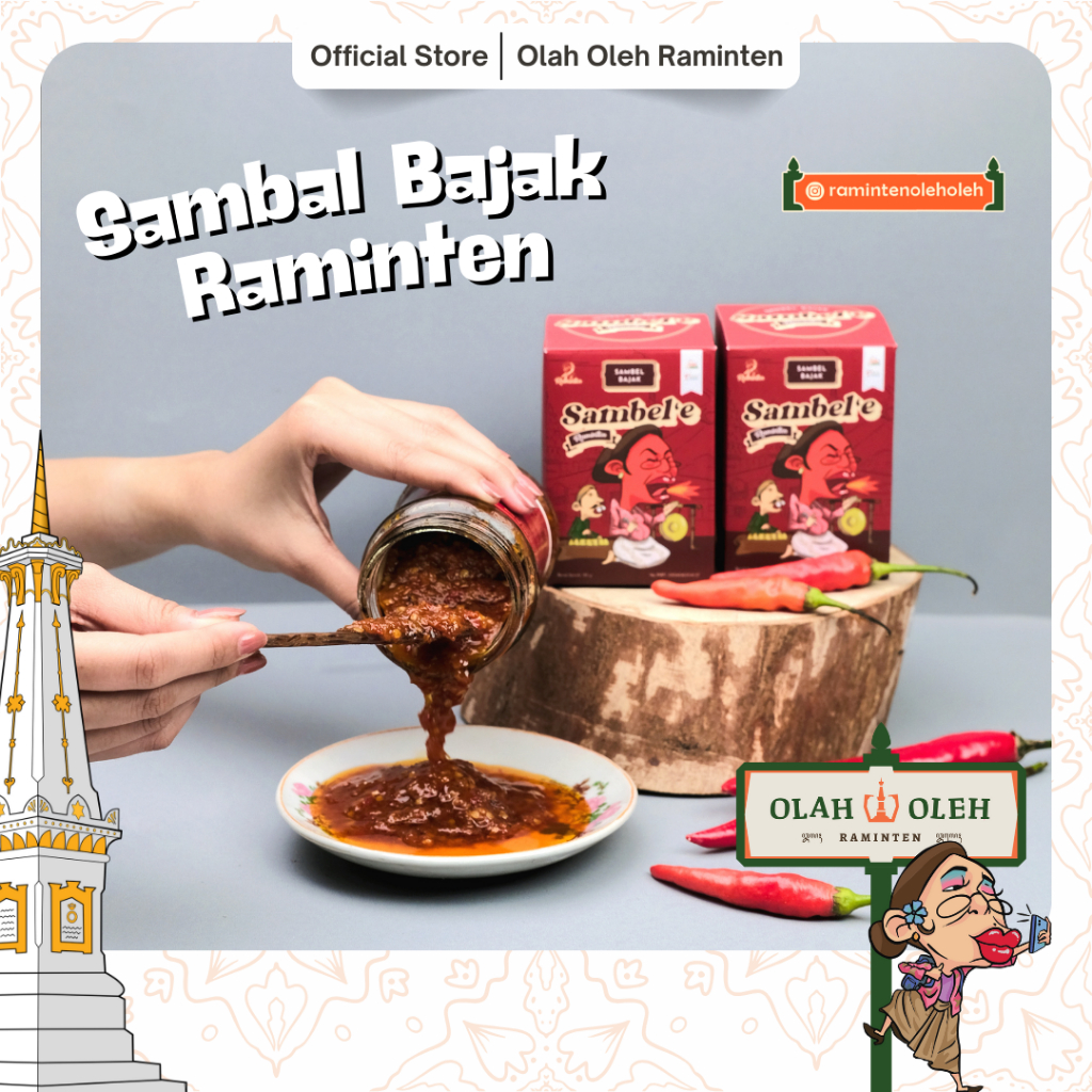 

Sambal Bajak Raminten by Hamzah Batik 165 gr
