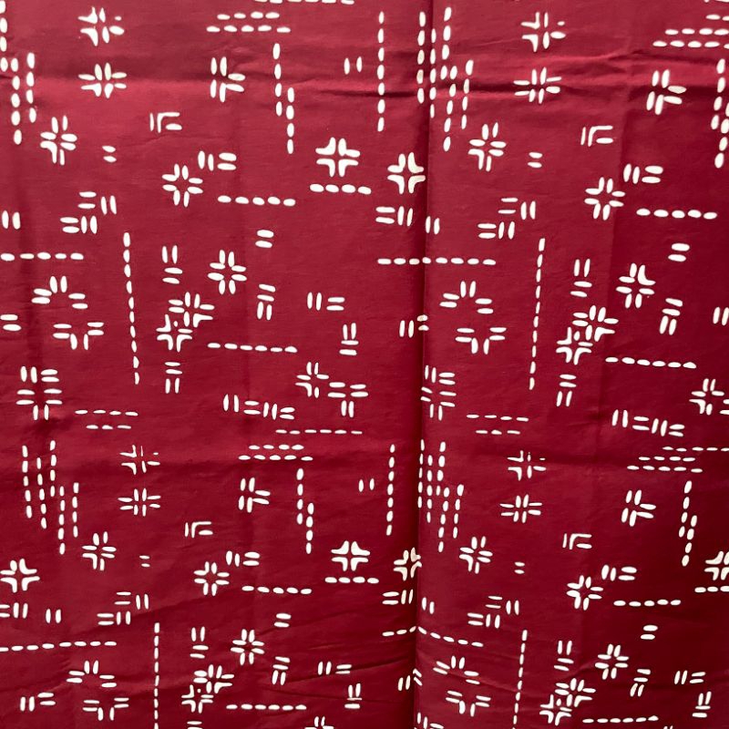 Kain Batik Cap Garutan Motif Sashiko Garis - Nurzaman Batik