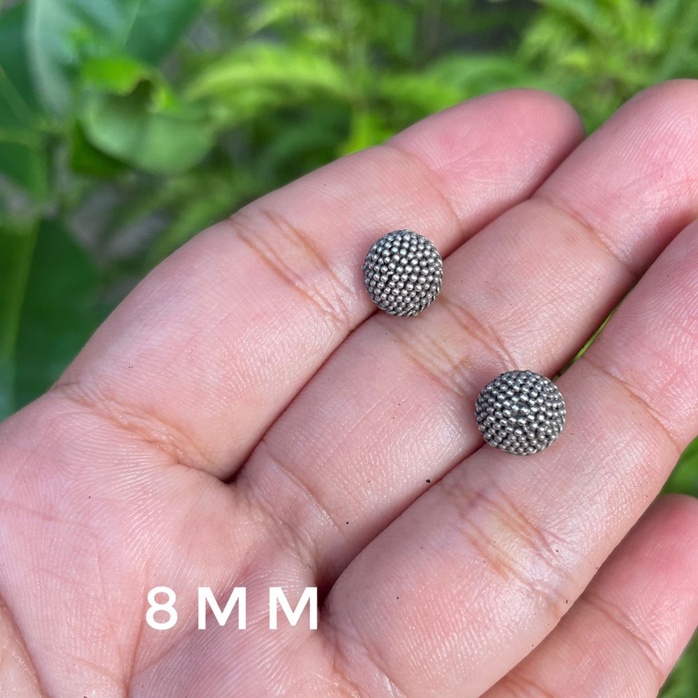 Anting Earrings Sumpel Stud Tusuk Giwang Perak Silver Bali Asli 925 Bulat Jawan Anak Wanita Perempua