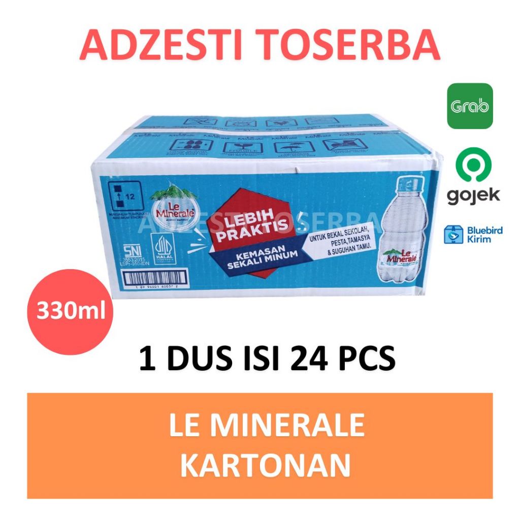 

Le Minerale 330ml Isi 24 Pcs Instant Only