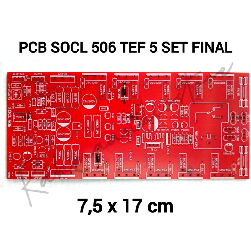 PCB SOCL 506 TEF 5 SET FINAL 2U