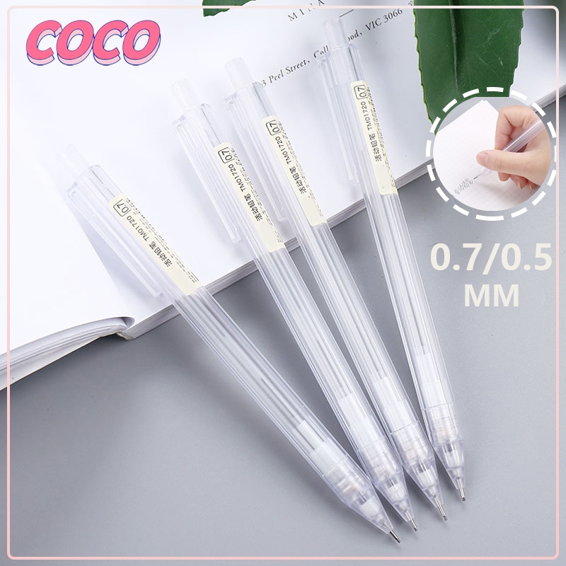 

Pensil mekanik tipe dorong transparan sederhana gaya Ins 0.5/0.7mm - coco_market