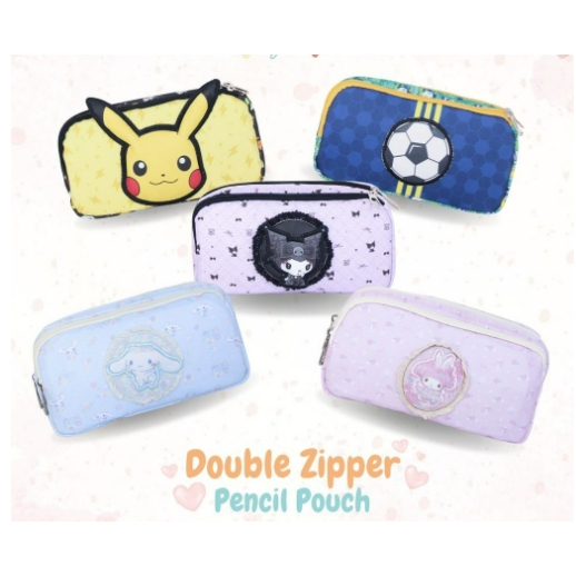 

Double Zipper Pencil Case Tempat Pensil Anak