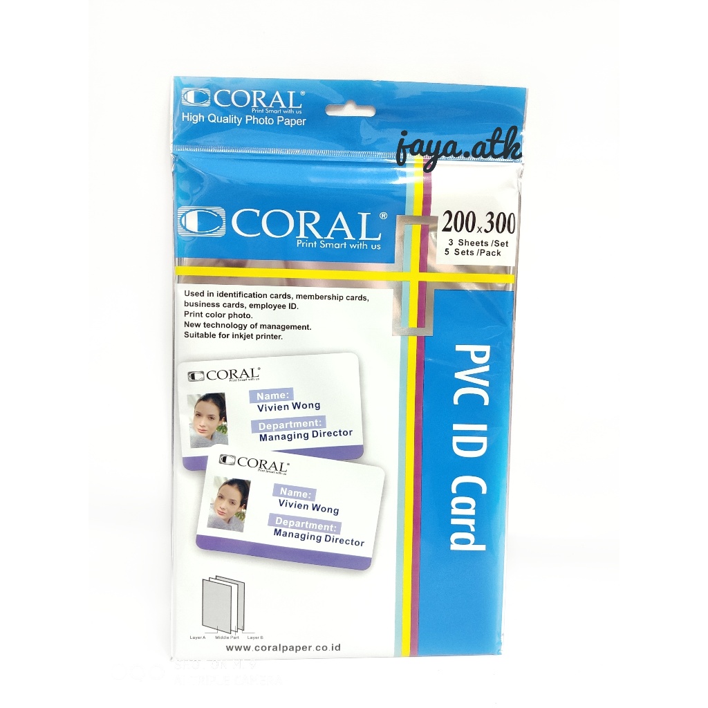 

KERTAS PVC ID CARD KERTAS PRINT KARTU ID ISI 5 SET MURAH BAGUS
