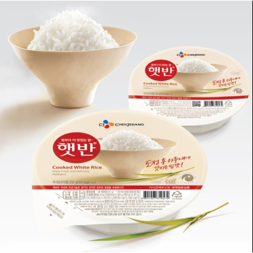 

JKL CJ HETBAHN Cooked White Rice 210 gr Nasi Putih Instan Product of Korea