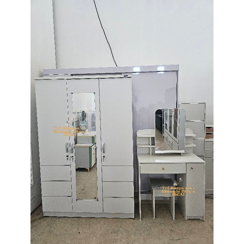 Paket Lemari LCBP + meja rias Secha