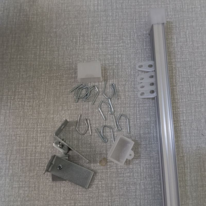 Batang tihang gorden full set. batang kotak biasa. batang almunium  fitras.