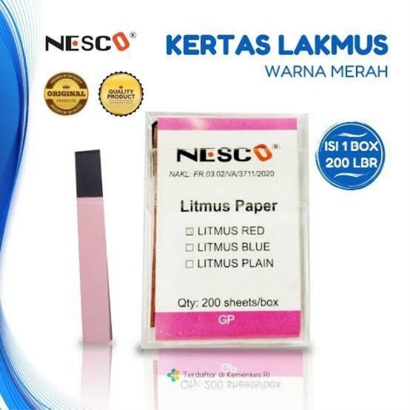 KERTAS LAKMUS NESCO WARNA MERAH