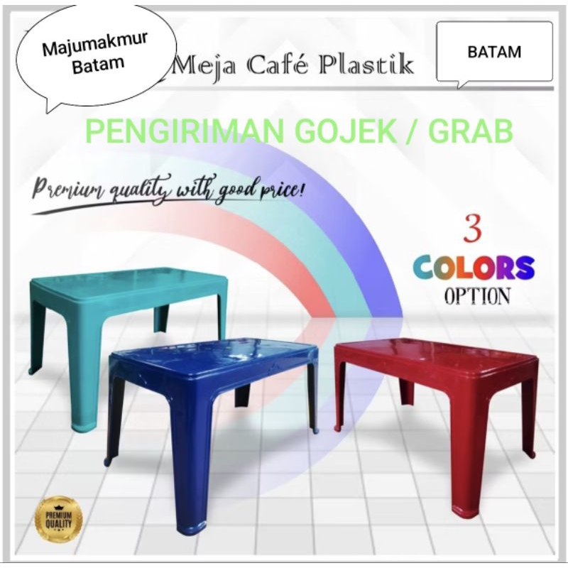 MEJA CAFE PLASTIK / MEJA KOPI / MEJA TERAS PHYLIA