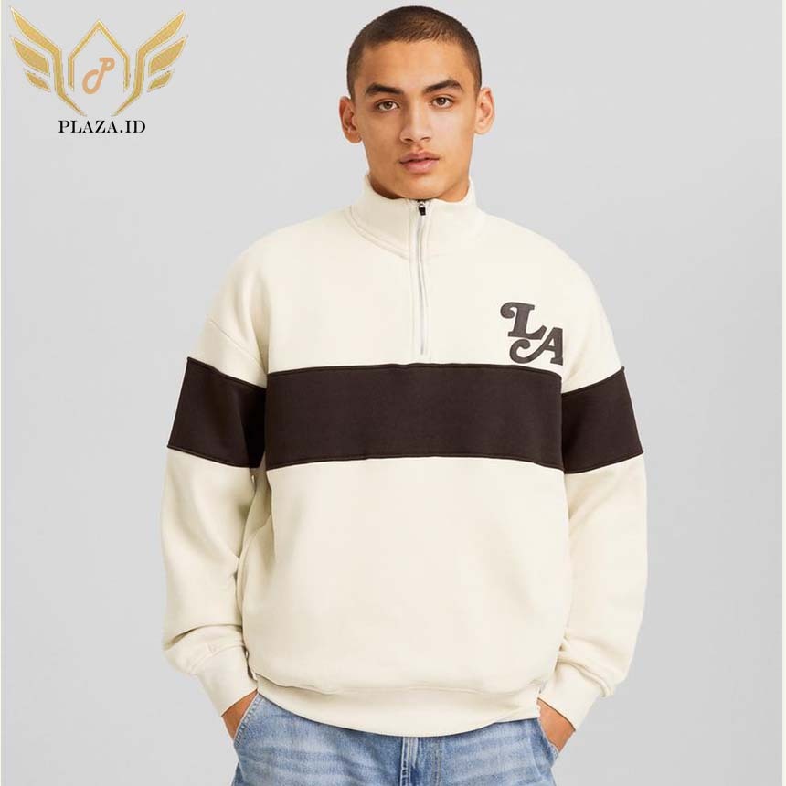 SWEATER HALF ZIP OVERSIZE S-6XL.SWEATER HALF ZIP