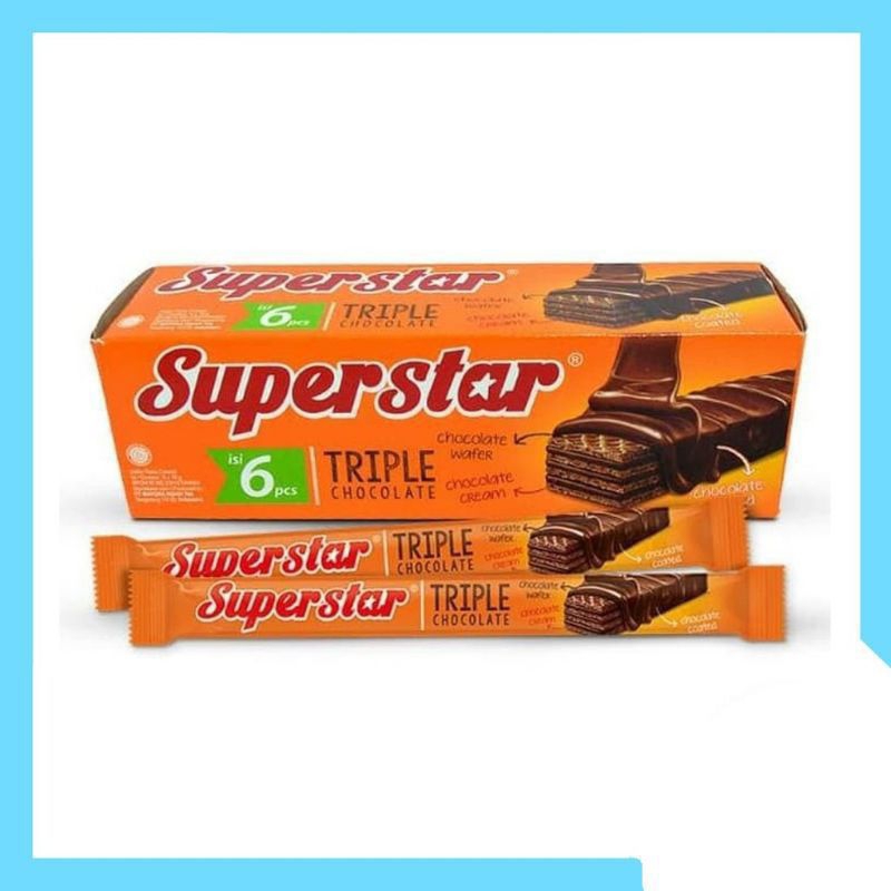 

SUPERSTAR WAFER COKLAT 1BOX (20+1PC & 6PC)