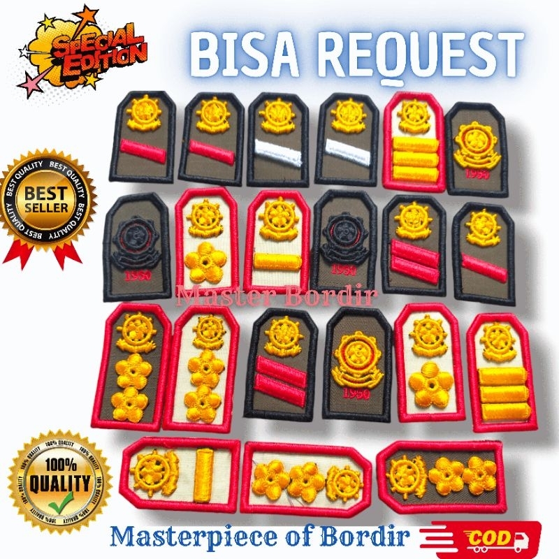 BORDIR PANGKAT SATPOL PP [TIMBUL 3]