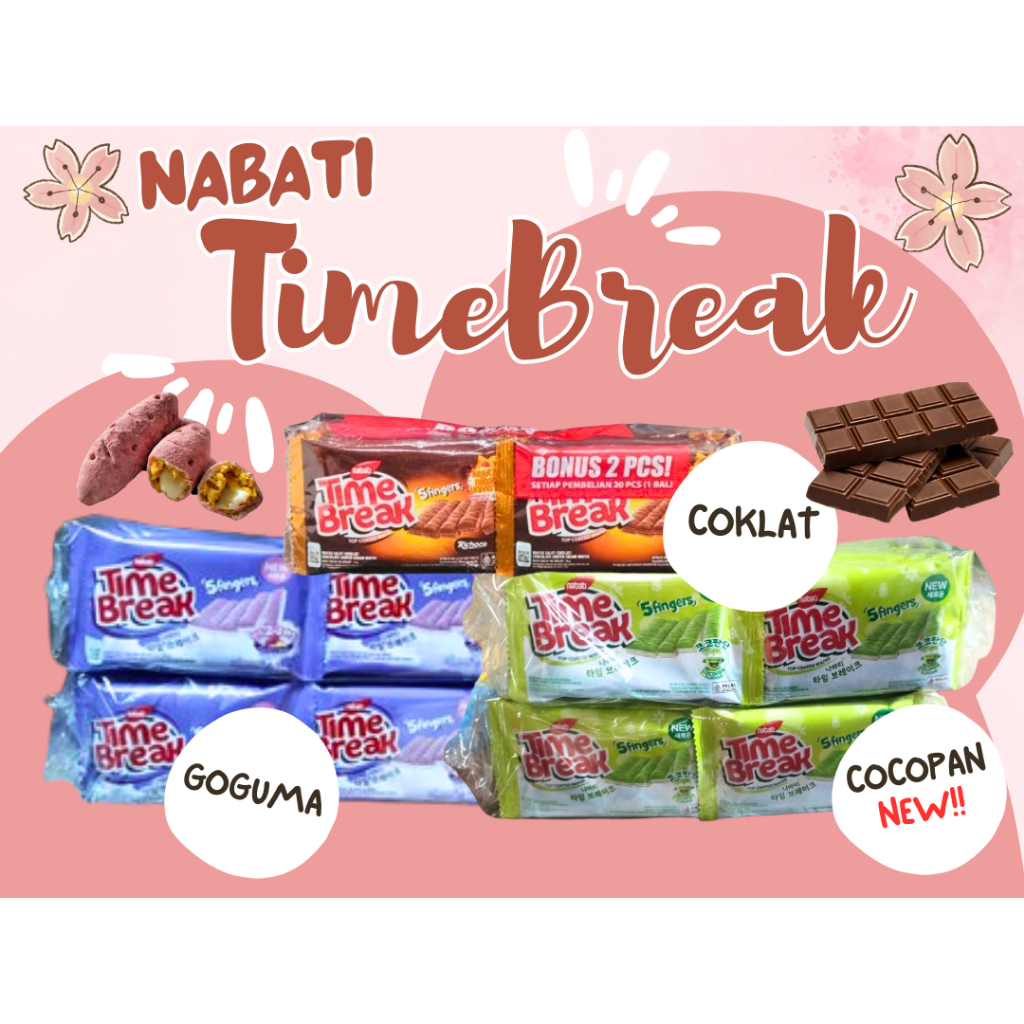 

TIME BREAK NABATI Grosir 1 box 16 gr isi 20 pcs