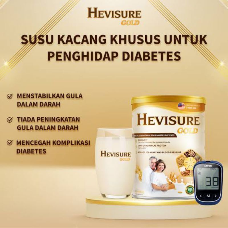 

Paket 5 Box Susu Hevisure Gold Original Susu Diabetes dan Kencing Manis 100% Asli Resmi BPOM