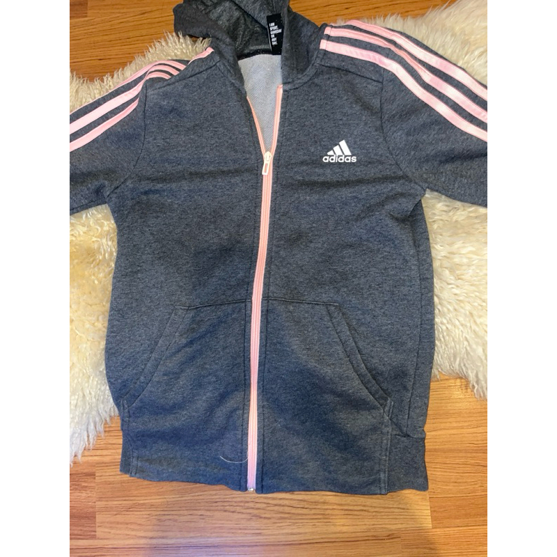 Jaket Adidas Abu-Abu Pink (for kids)