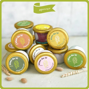 

Mini Vegan Ice Cream Gelato (Es Krim Natural) No Artificial Ingredients