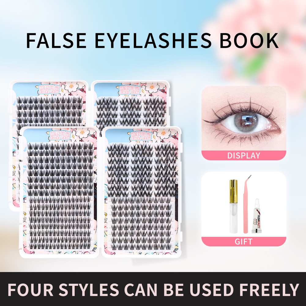 LUCKY STAR A 08 Bulu Mata Paket Bundling Satu Kotak Isi 4 Model Bulu Mata Palsu Eyelash Extension - 