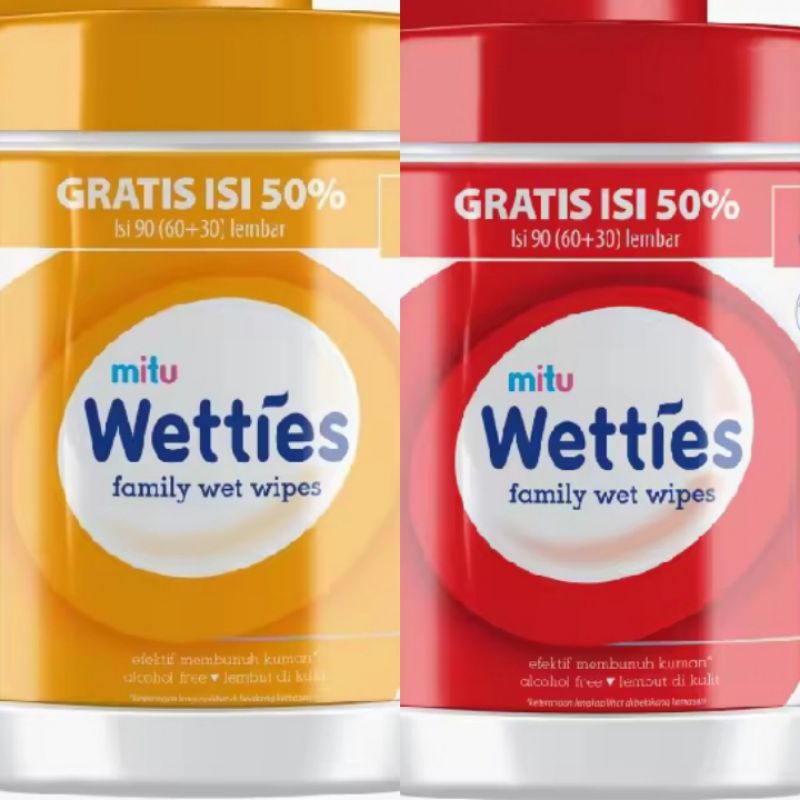MITU WETTIES Tisu Basah kemasan Toples