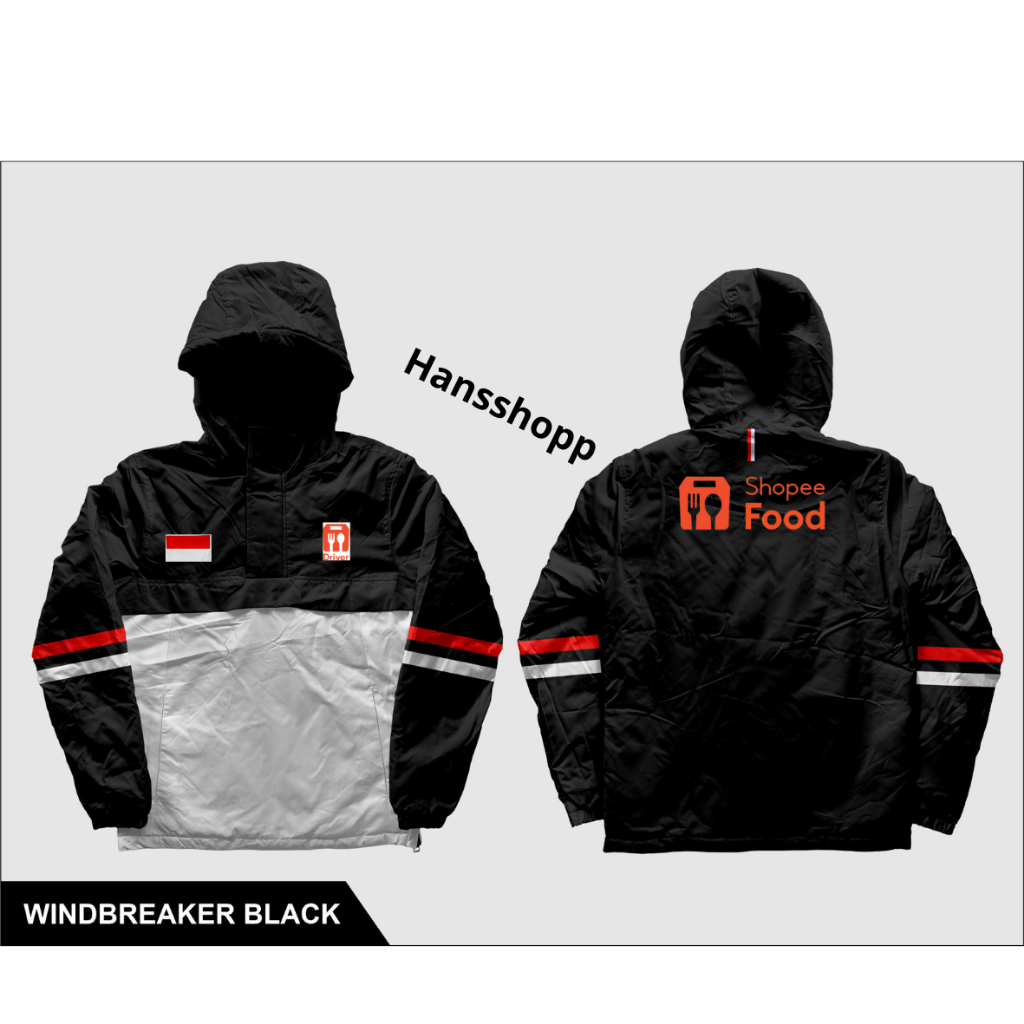 jaket shopefood. jaket Windbriaker jaket parasut .jaket food
