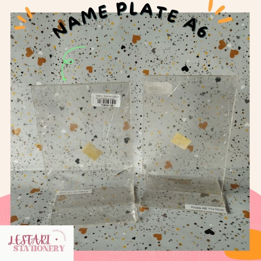 

Acrylic Meja A6 | Name Plate A6 Koala | Acrilic Barcode 11x16 | Lestari Stationery