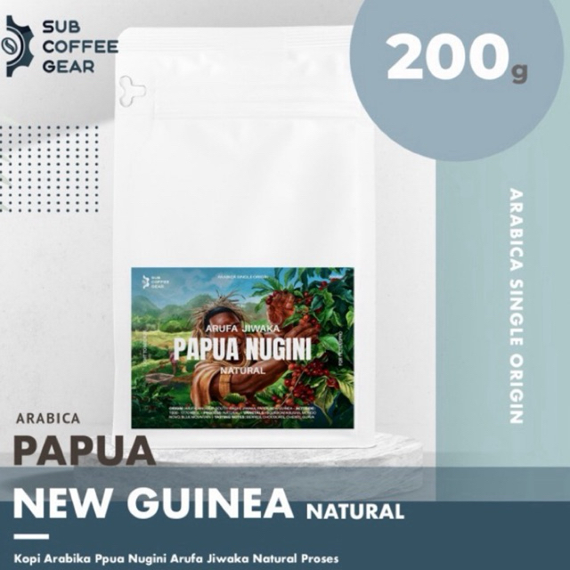 

KOPI ARABIKA PAPUA NEW GUINEA ARUFA JIWAKA NATURAL SPECIALTY ARABICA COFFEE BEAN PAPUA NUGINI