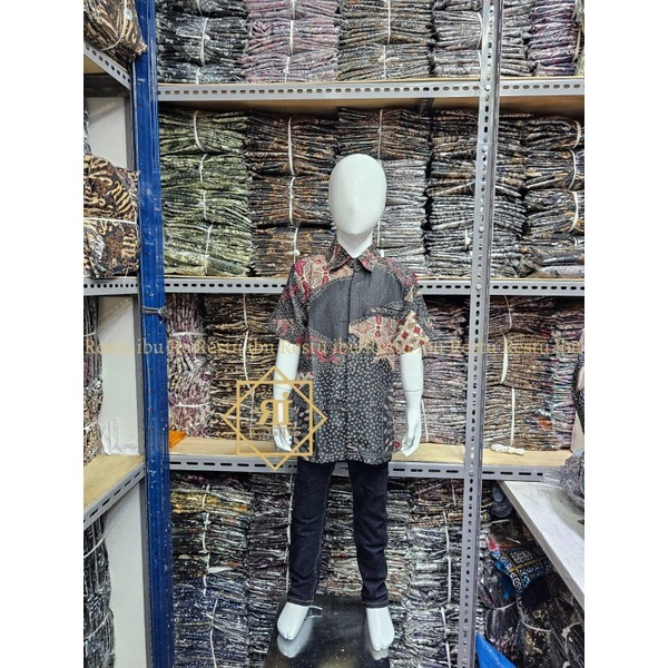 Kemeja Batik Anak Laki Umur 3-11 Tahun Kemeja Batik Sekolah SD Baju Pesta Anak Laki Laki