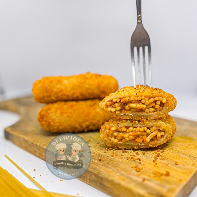 

Risol Spageti 1 pack isi 6 | Frozen Risol, Cemilan Oma Onty
