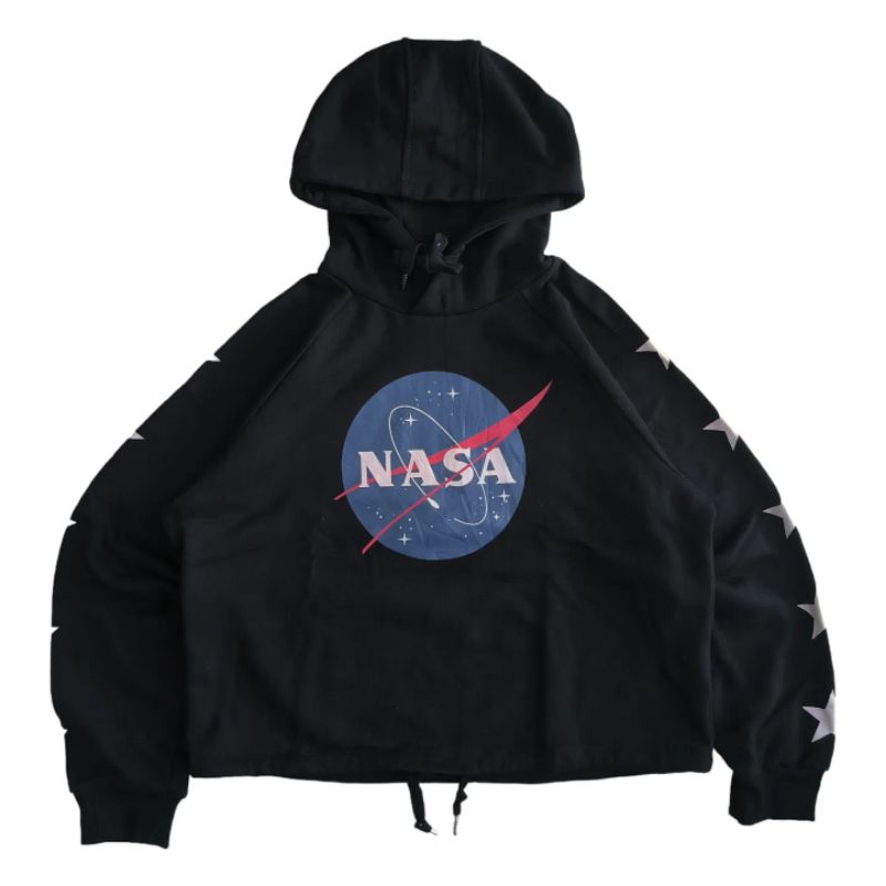 Hoodie NASA crop original official space archive international x frank stone
