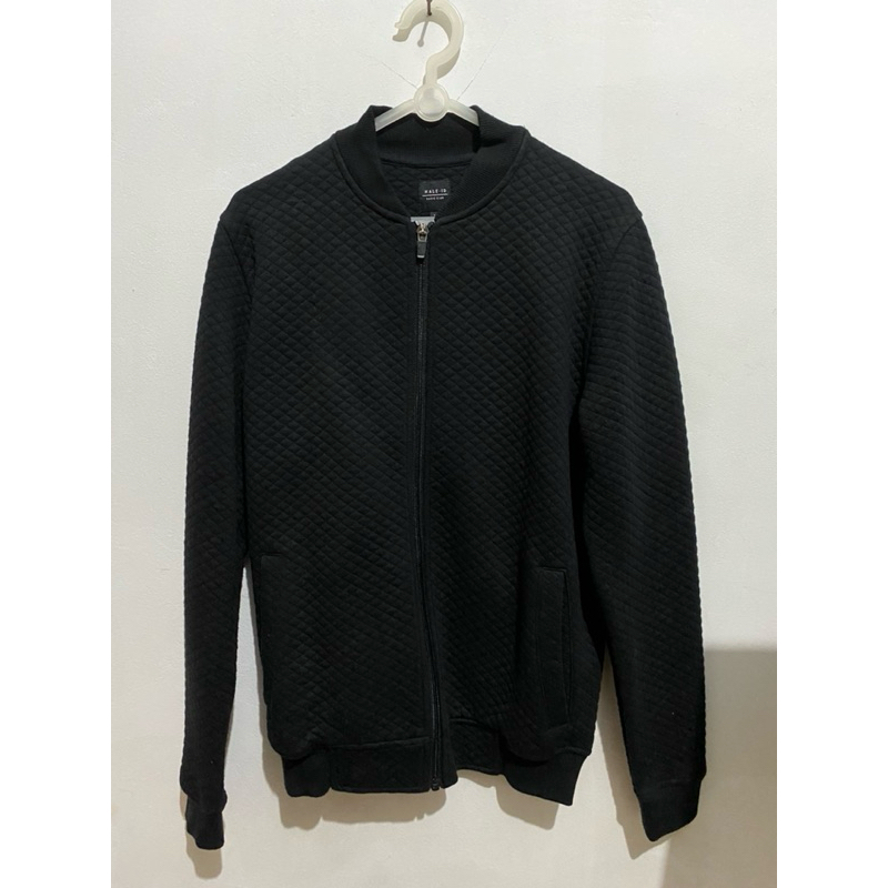 heymale ottoman bomber jacket black