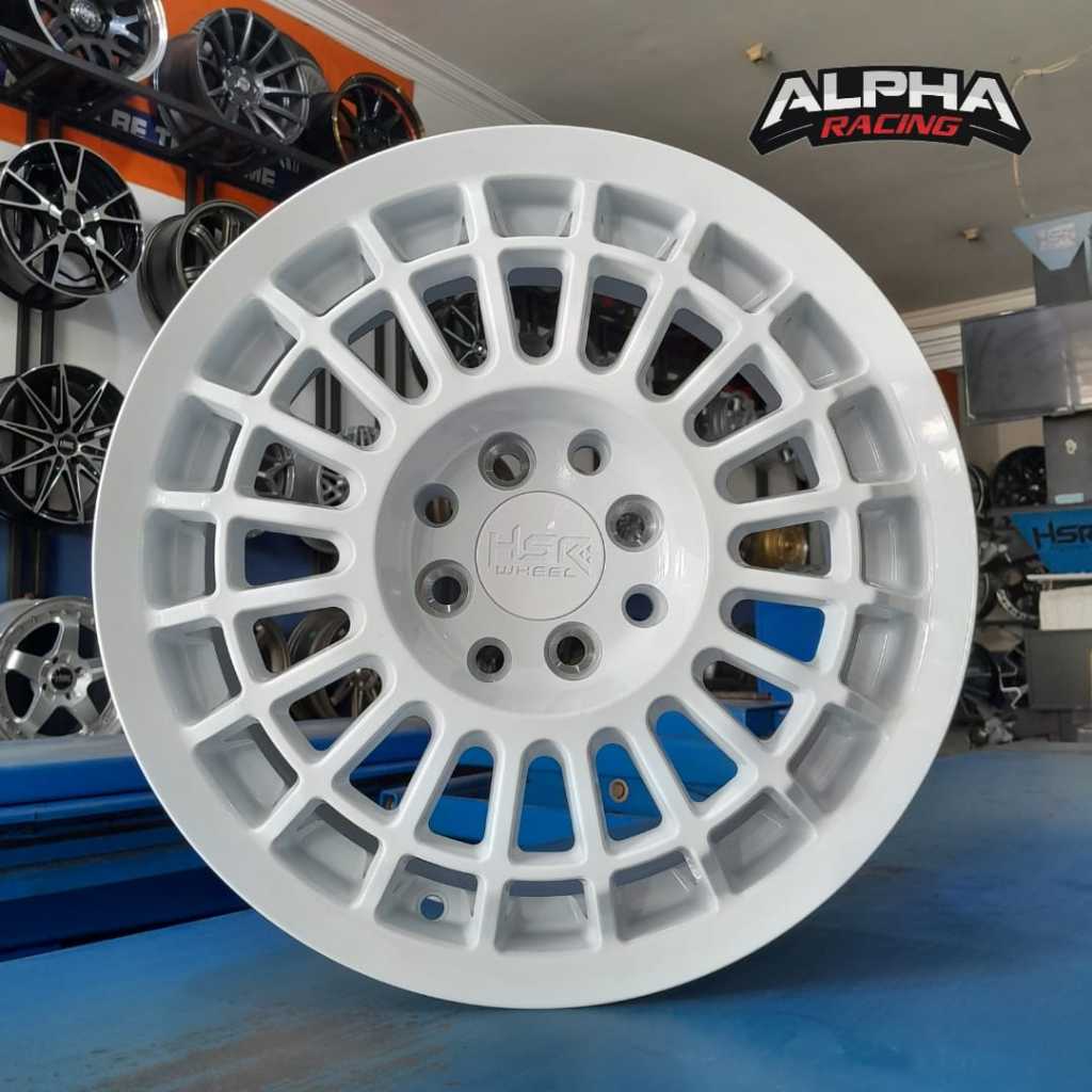 Velg Racing RALLY LOOK HSR R15 Untuk Mobilio Yaris Jazz Brio Agya Ayla Dll - Velg Mobil Ring 15