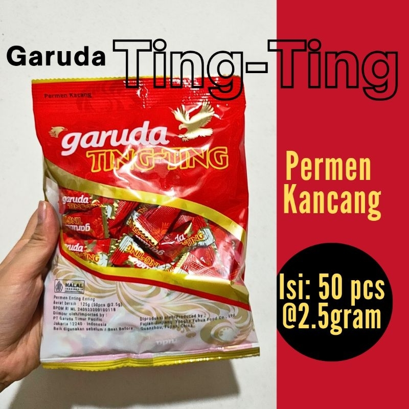 

Garuda Ting Ting - Permen Ting Ting Rasa kacang 125gr /garuda permen ting ting